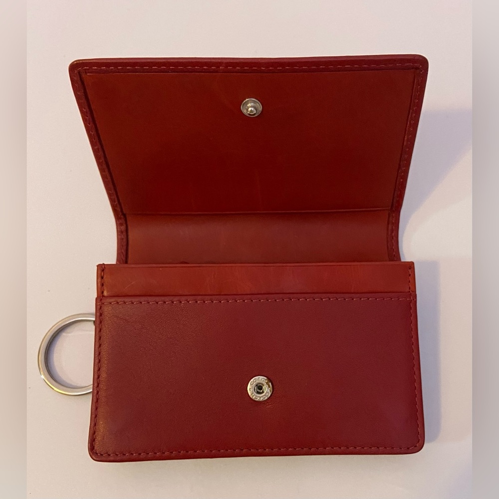 Vintage Coach Red‎ Bedford Multi-Function Purse Wallet 6994 - Picture 4 of 10